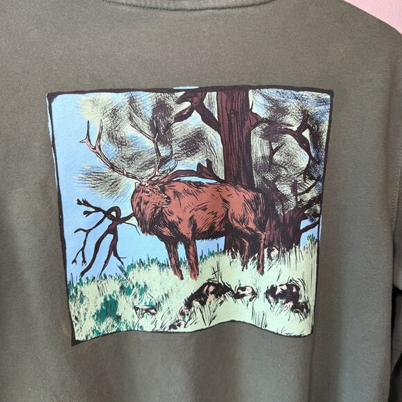 The North Face Men's Graphic Injection Hoodie Sweatshirt Olive Green Size Small - Picture 8 of 8